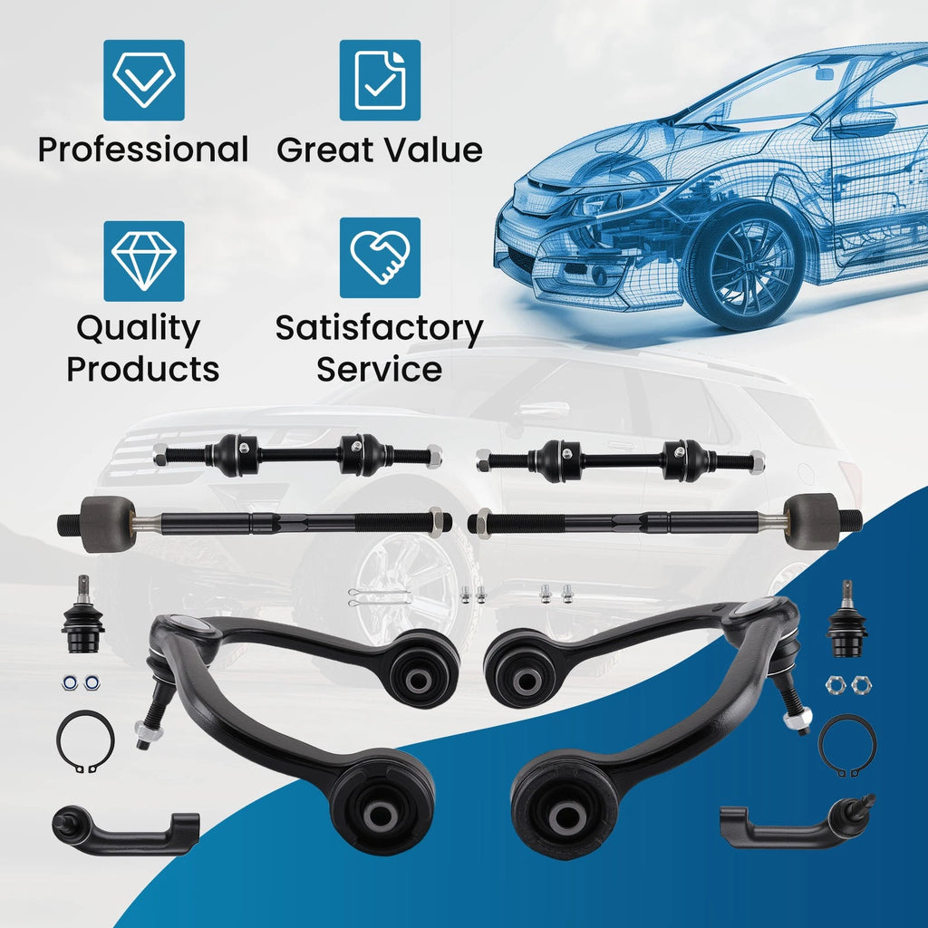 10pc Control Arms Kit for Ford F-150 (2009–2014)
