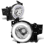Chrome Housing LED DRL Front Bumper Headlight Lamps for Toyota FJ Cruiser (2007–2014)