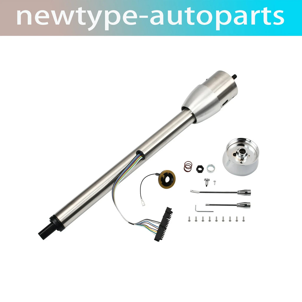 30" Stainless Steel Tilt Steering Column & Adapter for Universal Applications