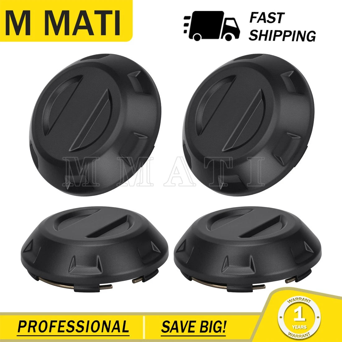 Set of 4 Center Hub Wheel Caps for Polaris RZR PRO XP (2021–2025) #1524032
