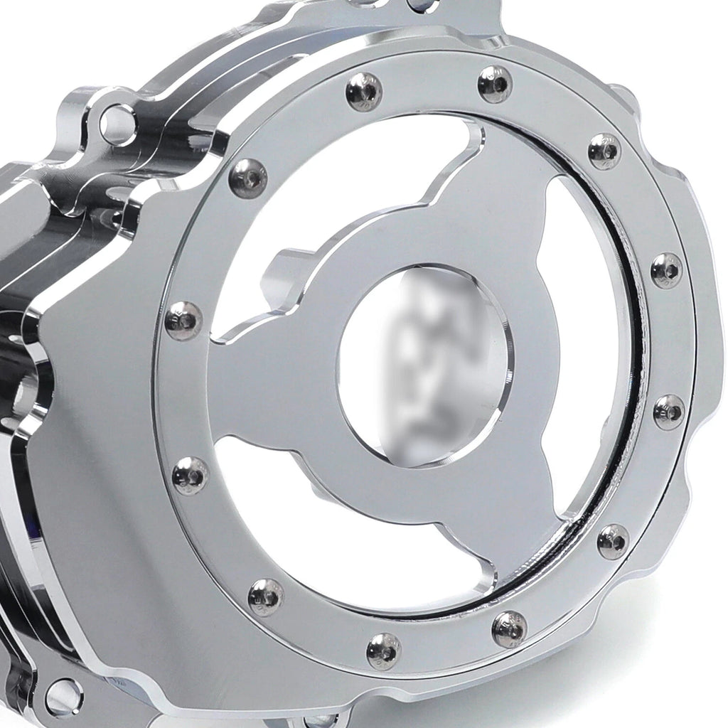 Chrome Clear Left Engine Stator Crankcase Cover Guard for Yamaha YZF-R1 (2015–2024)