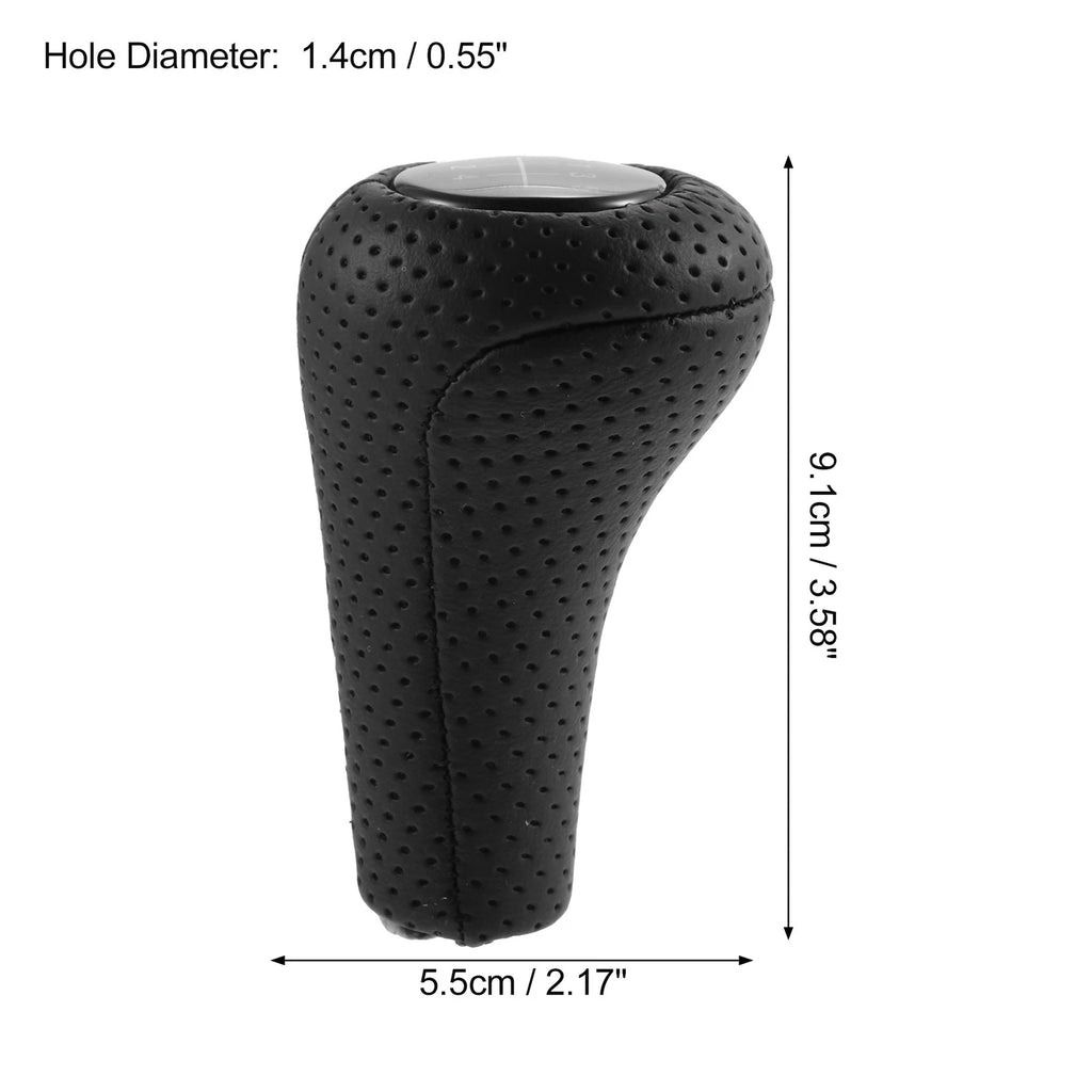 5 Speed Manual Gear Shift Knob for BMW (1 Pcs) Faux Leather Black