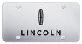 Laser Etched Lincoln Logo Stainless License Plate Brushed Gold (2010–2024)