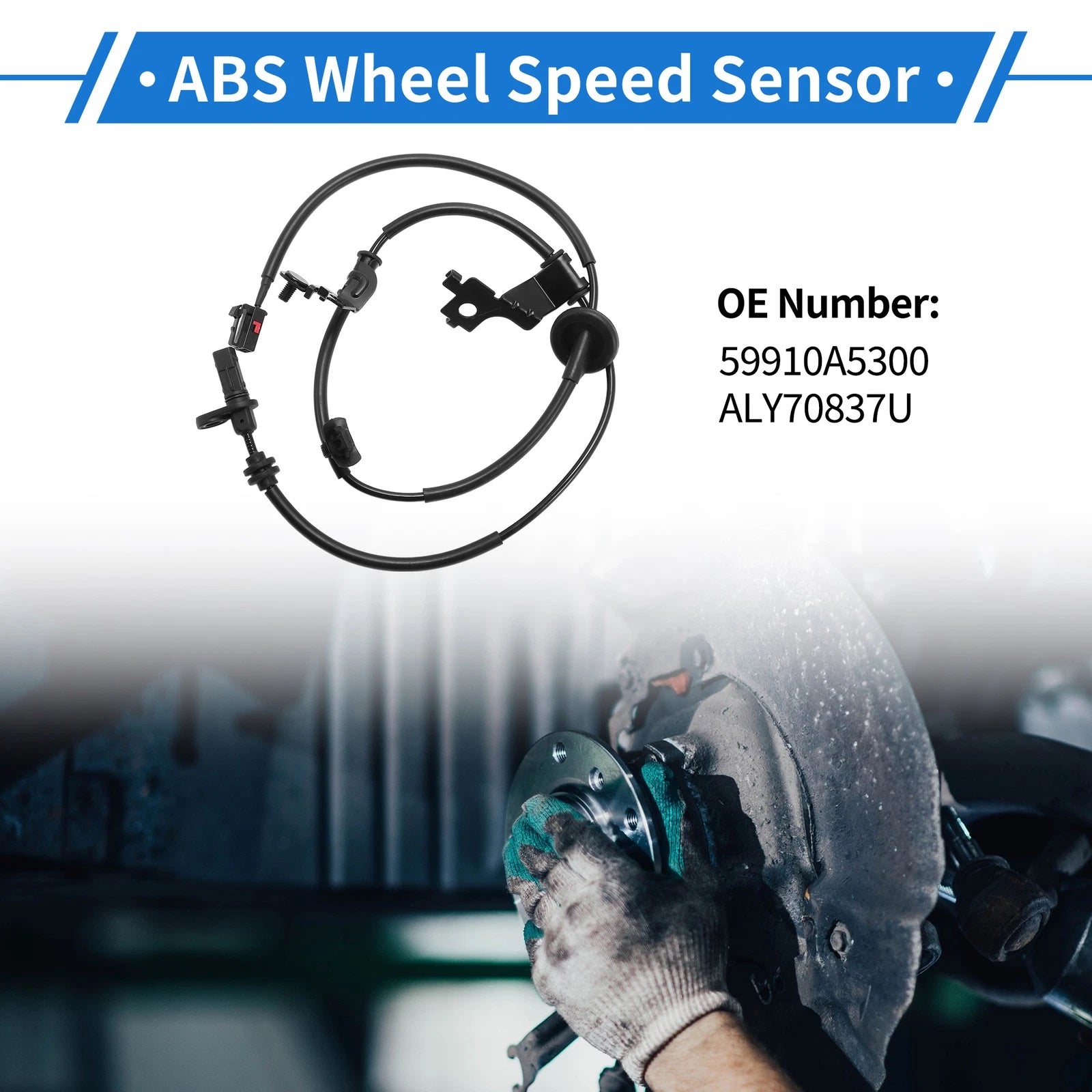 ABS Wheel Speed Sensor for Hyundai Elantra GT (2013–2017) No. 59910A5300, ALY70837U