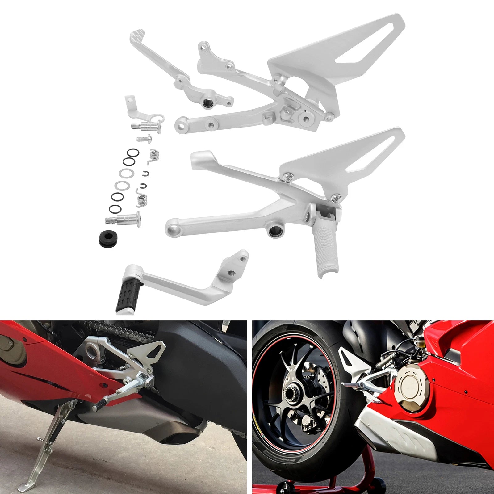 Footpeg Footrest Brake Shift Lever Pedals for Ducati Panigale V4 (2019–2022)