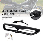 LED Lighted Fairing Vent Trim for Electra Street Glide FLHTCU (2014–2022) Black