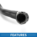 Radiator Hose 1 Pc for BMW 320i (2013-2015) Rubber Black