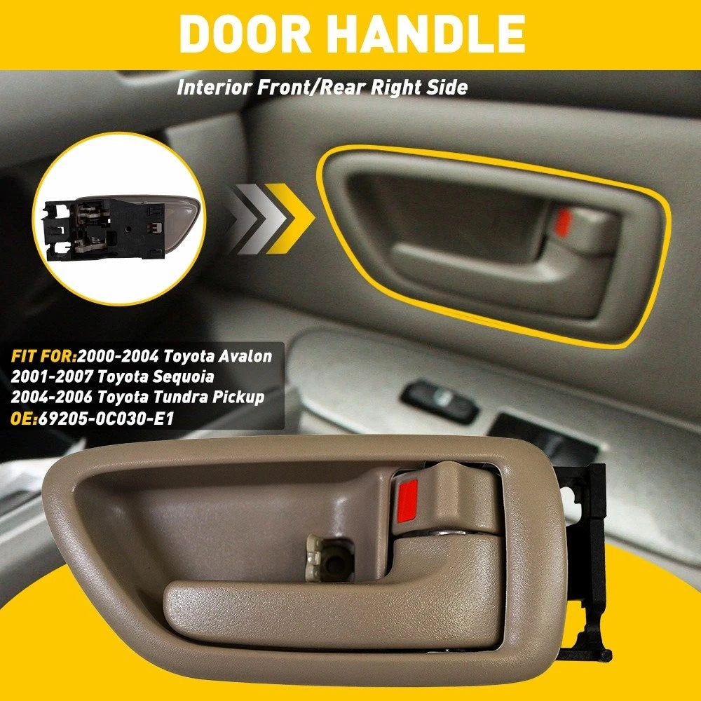 Inside Door Handle Trim for Toyota Sequoia Avalon (2001–2007) Right Passenger Side
