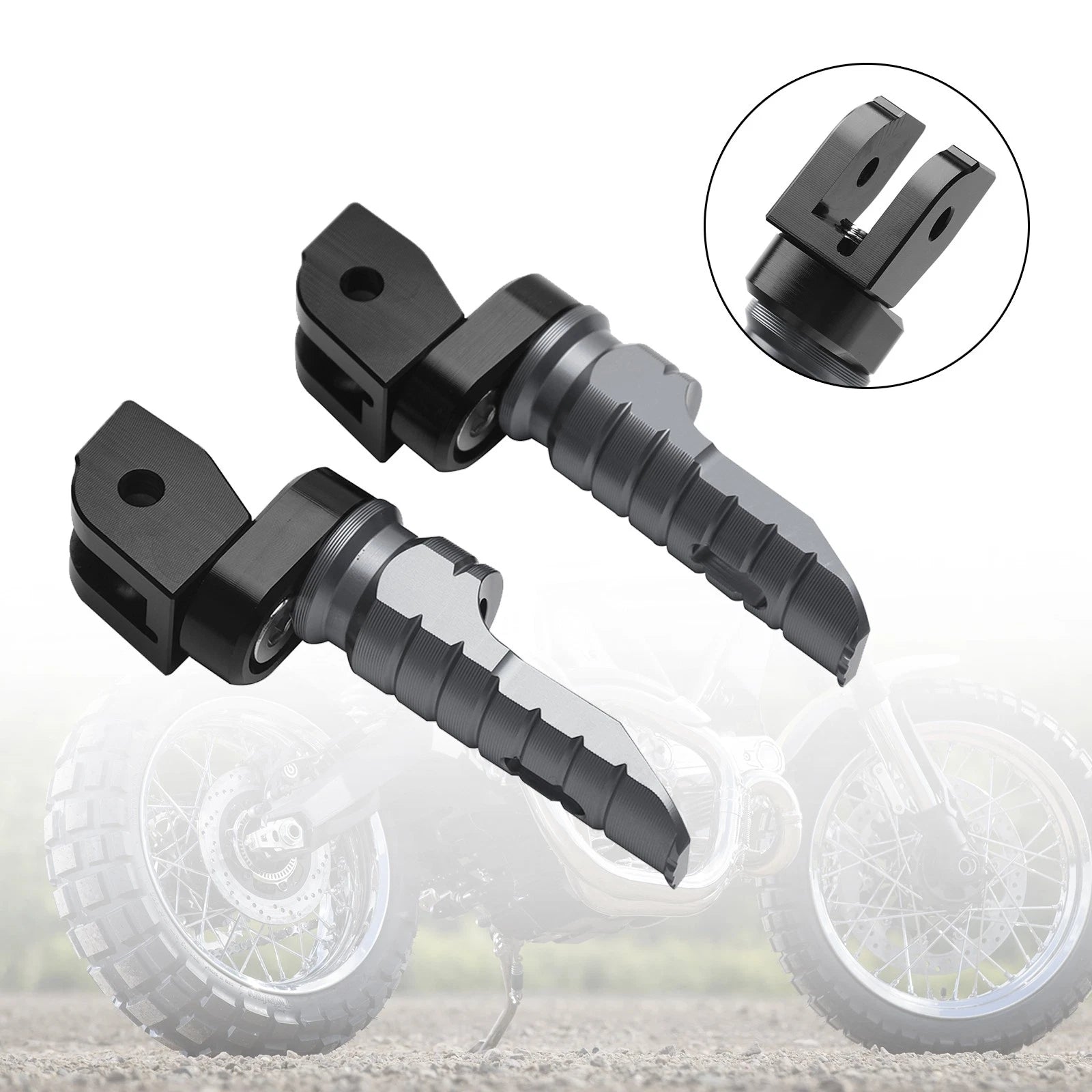 Front Footrests Foot Pegs for Ducati Multistrada 1200/1200S/1200 Enduro (2010–2019)