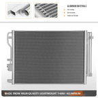 A/C Condenser for Hyundai Tucson (2016–2018) OE Style Aluminum Core