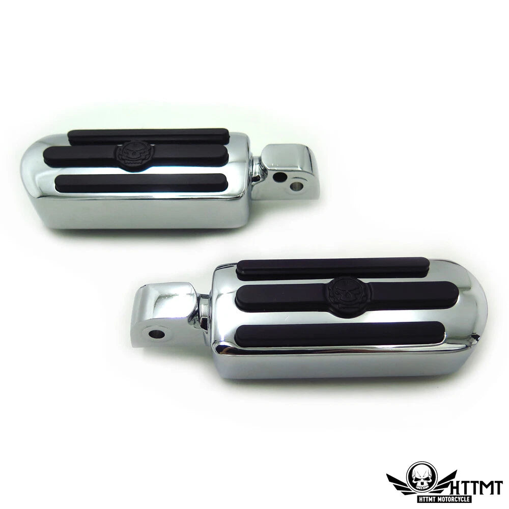 Groove Gear Skull Footpegs for Yamaha V-Star 1000, 650, Royal Star, V-Max