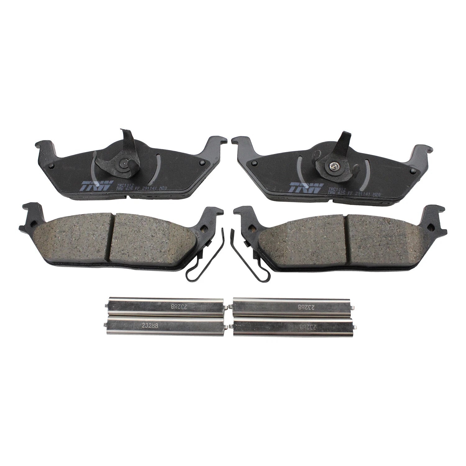 Set of 4 TRW Pro Rear Ceramic Brake Pads for Ford F-150 Lincoln Mark LT (2004–2008)