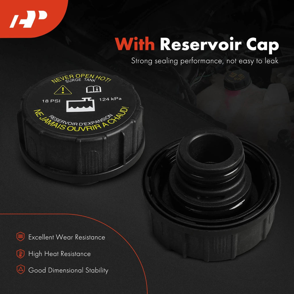 Coolant Reservoir with Cap for Buick Lucerne Cadillac DTS (2006-2011)