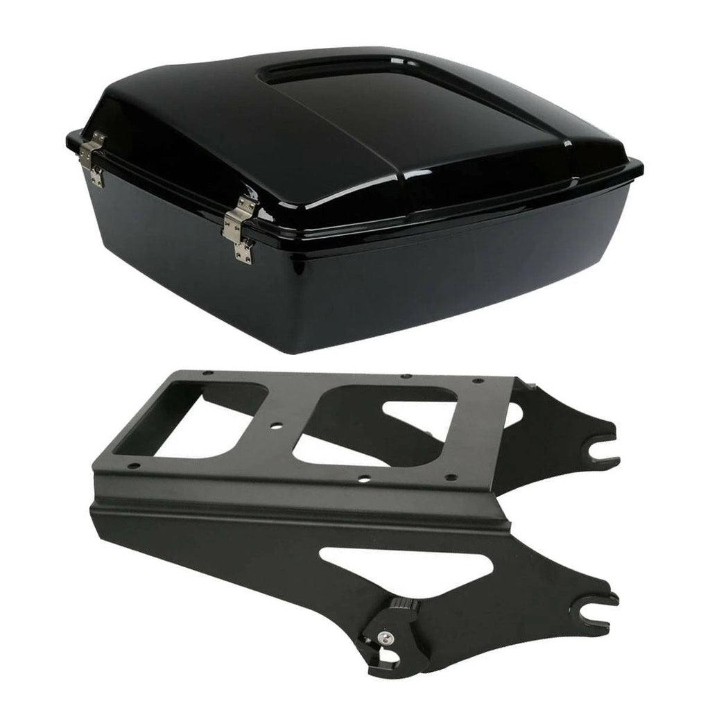 Chopped Trunk Mount Rack for Harley Touring Models (2009–2013) Black