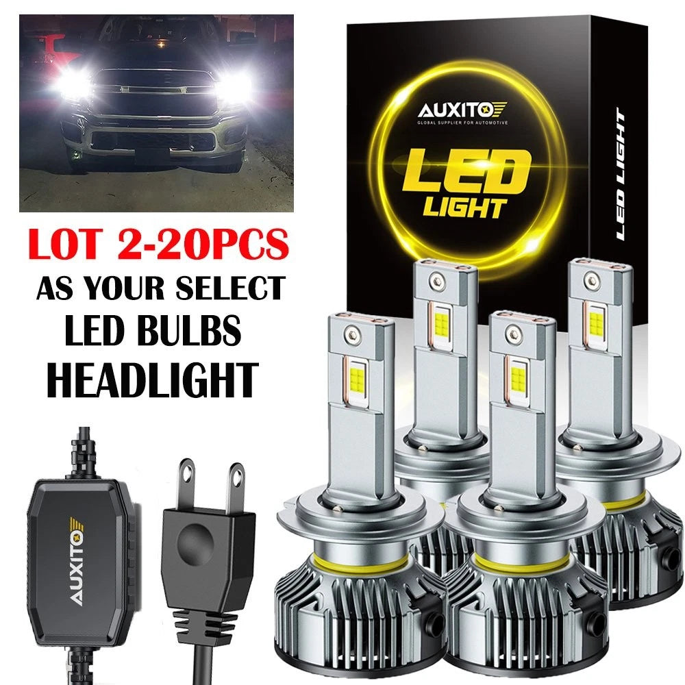 2X H7 LED Headlight Bulb Conversion Kit for 6500K