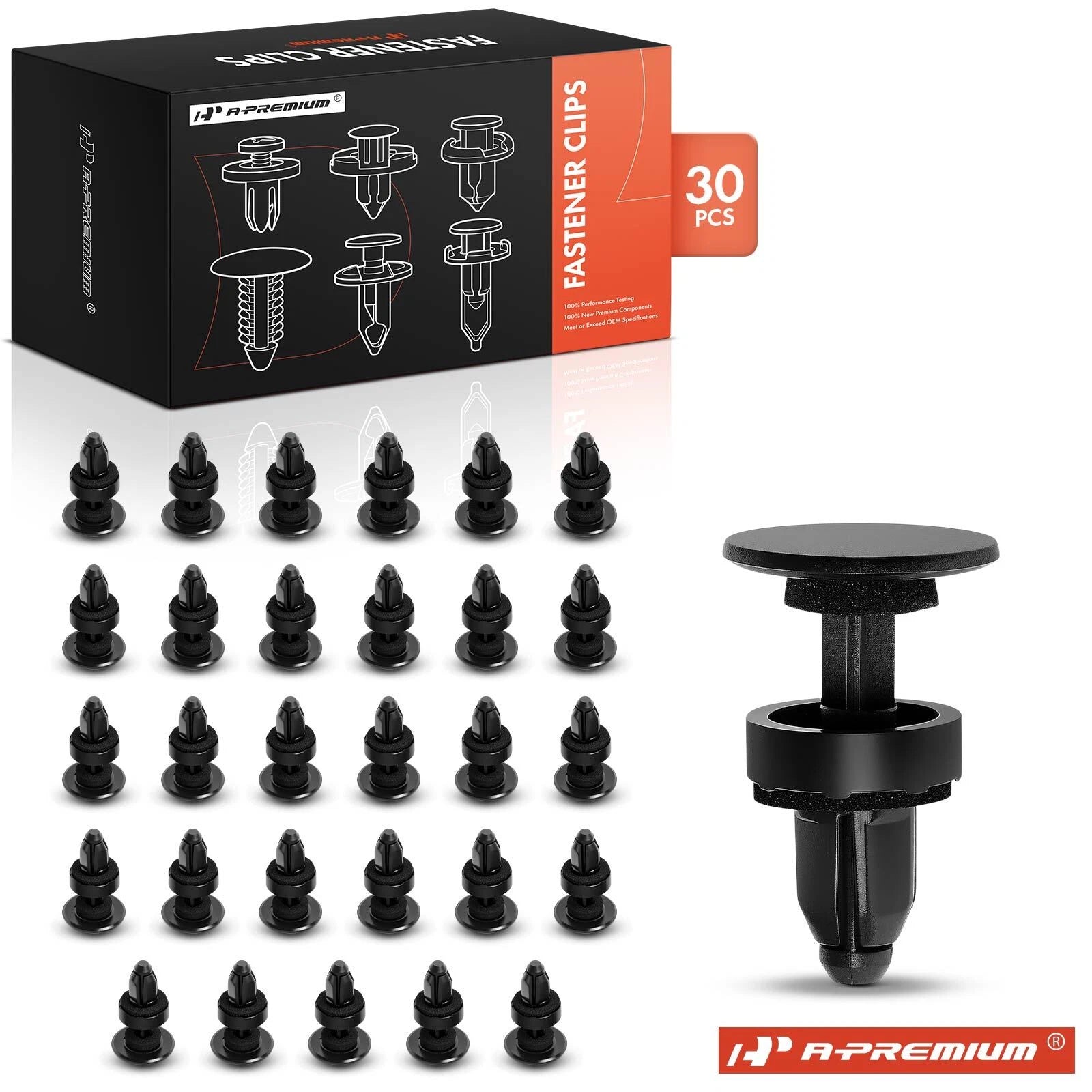 30x Cowl Grill Panel Trim Clips for Honda Acura
