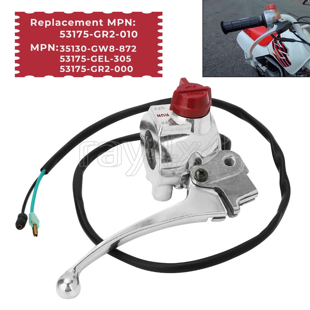Start Stop Kill Switch with Brake Lever for Honda Z50R (1991–1999) 35130-GW8-872