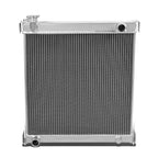 Aluminum Chrome Radiator + Black Slim Fan for Jeep Wrangler TJ (1997–2006)