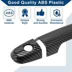 Car Door Handle Cover Trim for Toyota Corolla Sedan (2003–2010) | Carbon Fiber Black