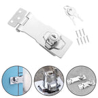 Locking Hasp and Staple for Customizable Install (Adjustable Size)