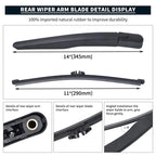 Rear Windshield Wiper Arm & Blade Set for Ford Escape (2013-2018)