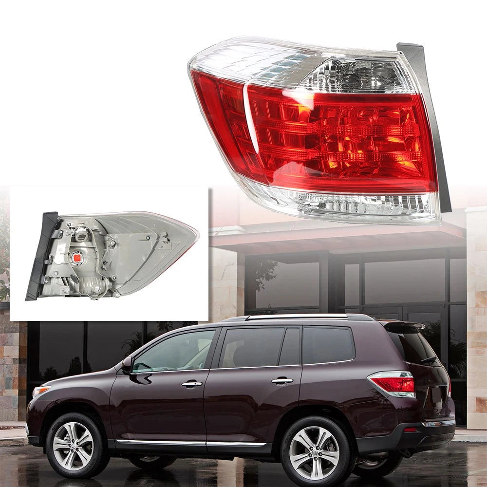 Chrome Tail Light Brake Lamp for Toyota Highlander (2011-2013)