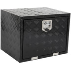 Storage Tool Box for Truck (24"X18"X18") with 2x Chains, Black