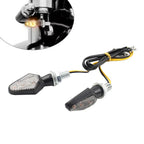 8MM Amber Motorcycle Turn Signal Light Mini Indicator for Honda, Suzuki