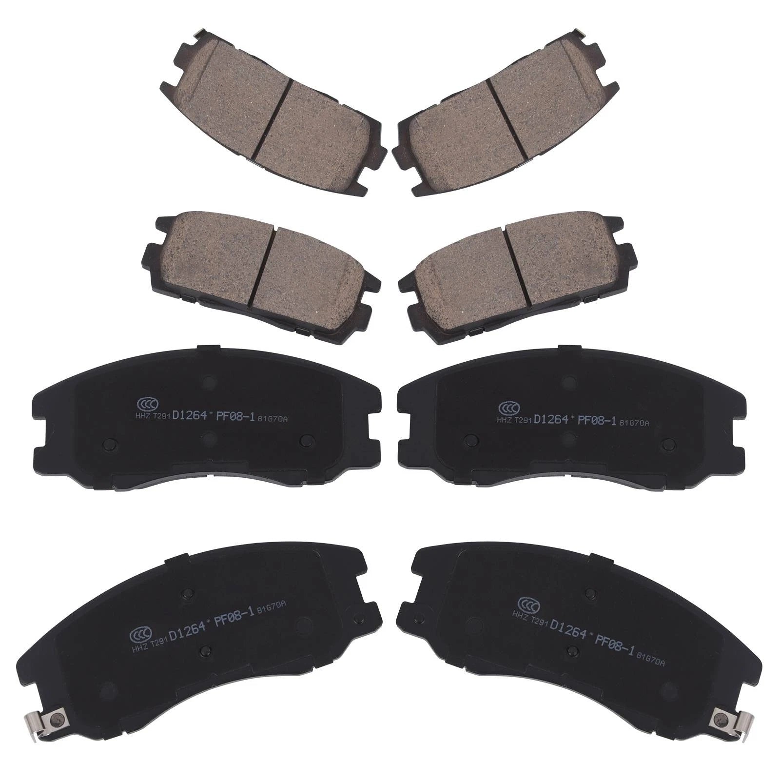 Front & Rear Brake Ceramic Pads for Chevy Equinox Pontiac Torrent (2005–2009)