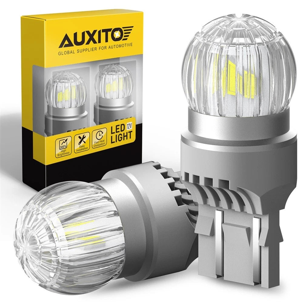 Set of 2 6000K White 7443 7441 T20 LED Bulbs for Reverse Backup