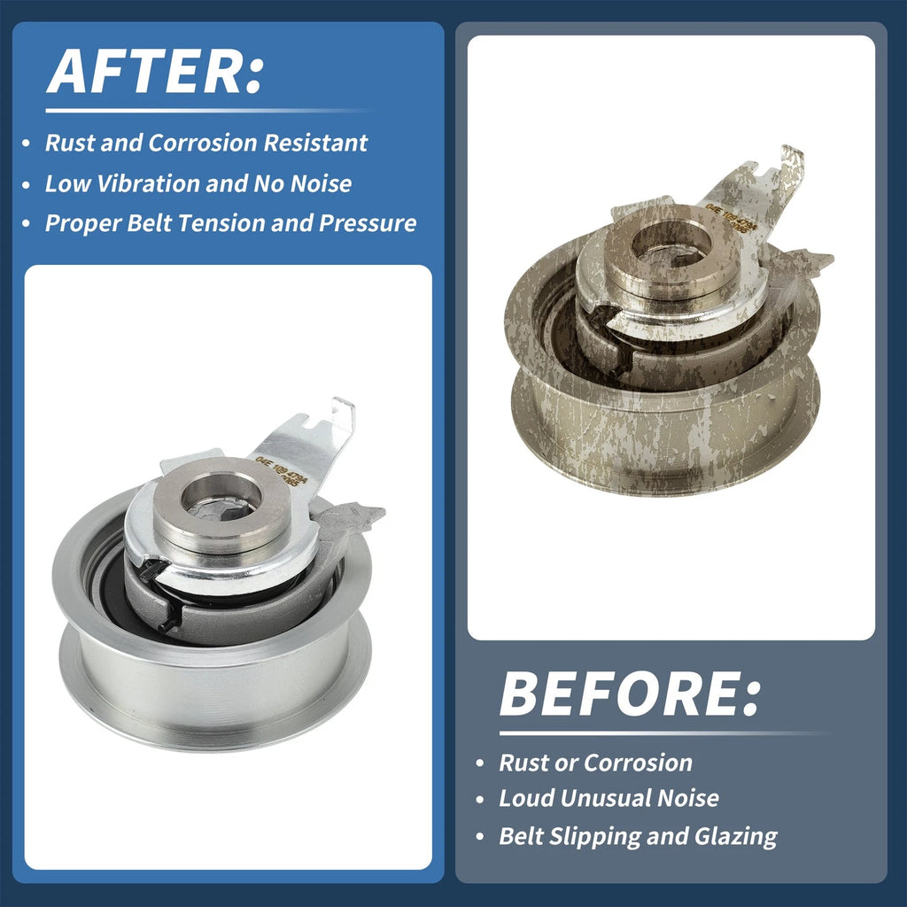 Belt Tensioner for Audi Q3 (2011–2018) No. 04E109479A Metal 1 Pc