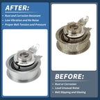 Belt Tensioner for Audi Q3 (2011–2018) No. 04E109479A Metal 1 Pc