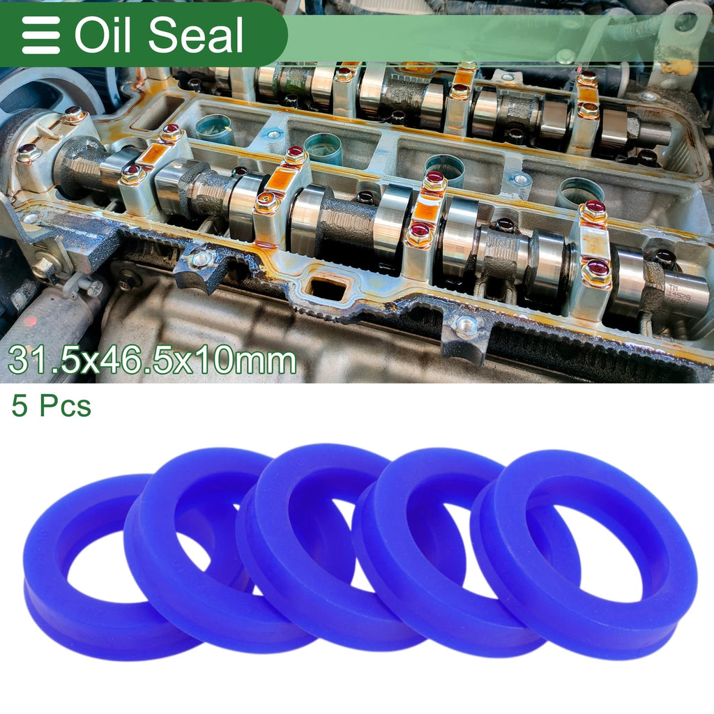 Set of 5 Oil Seal Rotary Shaft Seal TPU 31.5x46.5x10mm High Pressure