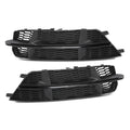 Front Fog Light Cover for Audi S6 A6 S-Line (2016–2018) Honeycomb Black