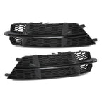 Front Fog Light Cover for Audi S6 A6 S-Line (2016–2018) Honeycomb Black