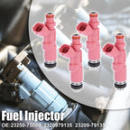 Set of 4 Fuel Injectors 23250-75080 for Toyota Tacoma 2.4L (1998–2004) 4Runner 2.7L (1998–2000)