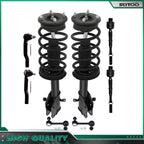 Set of 4 Front Struts Sway Bars Tie Rods for Ford Edge Lincoln MKX (2007–2010)