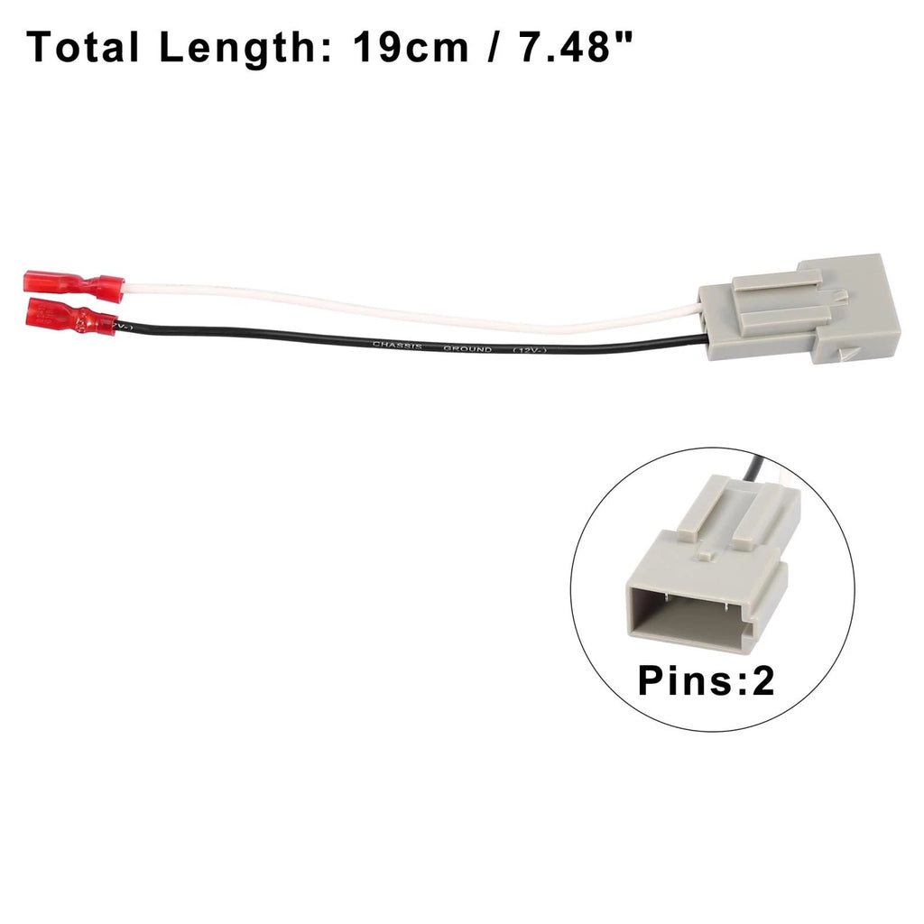 2X Speaker Connector Harness Adapter 72-5512 for Ford F-250 (1992–1998)
