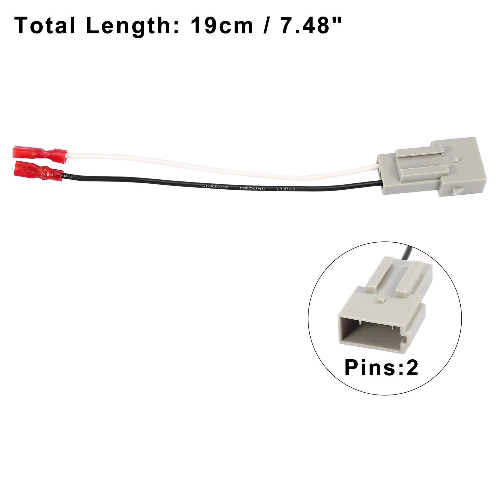 2X Speaker Connector Harness Adapter 72-5512 for Ford F-250 (1992–1998)