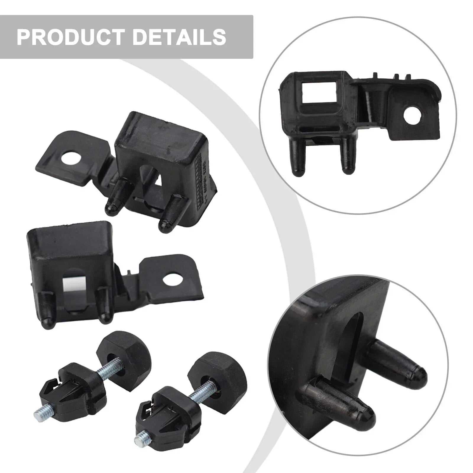 Black Headlamp Assembly Bracket for Ford Fusion (2017–2019)