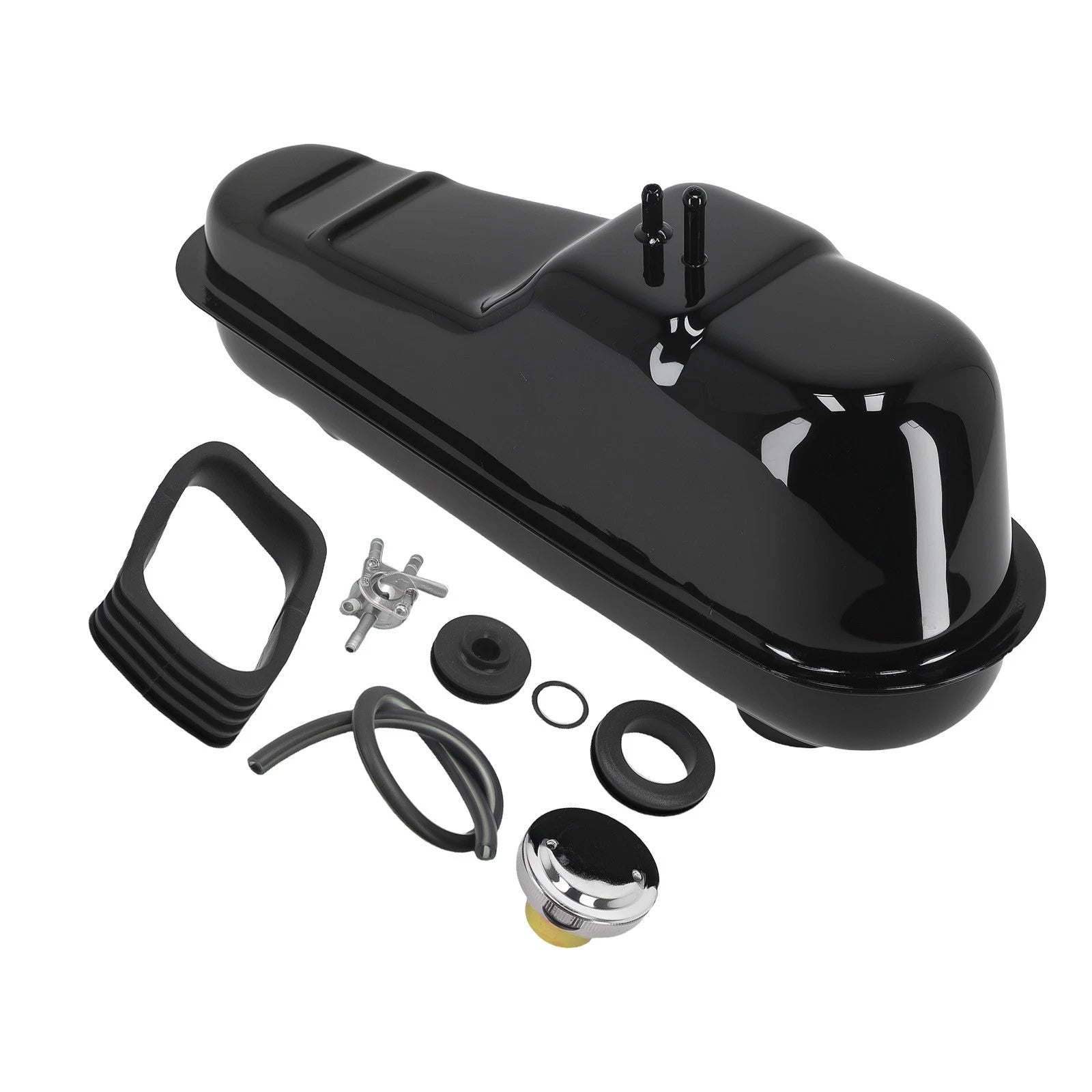 2L Fuel Tank for Honda ST90 Trailsport (1973–1975) w/ Cap, Keys, Petcock, Hose