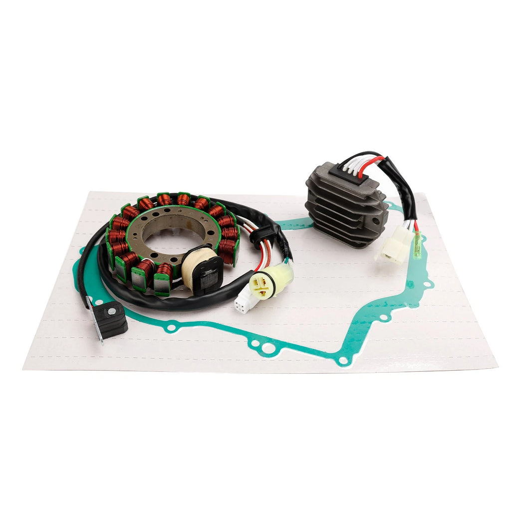 Magneto Stator + Voltage Rectifier + Gasket for Yamaha Kodiak 400 (1999)