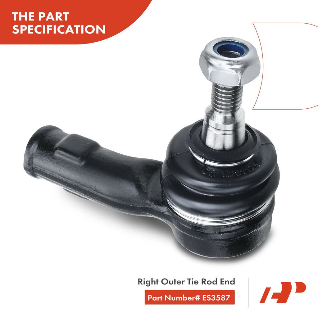 6X Front Lower Ball Joint & Tie Rod End for Ford Focus SVT (2002-2004)