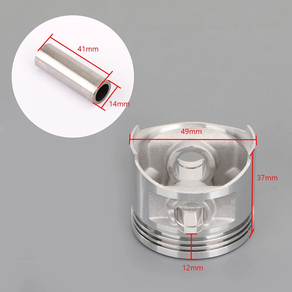 2X Piston Kit Standard Bore 49mm for Yamaha Virago V-Satr XV250 SRV250 (1988–2018)