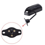 Set of 2 Side Mirrors for Universal F1 Style Glossy Black (RH/LH)