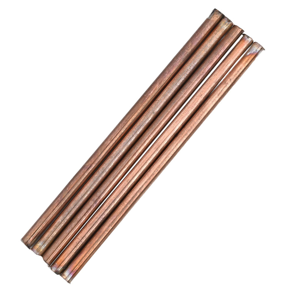 Set of 5 Copper Rods 100mm Length 4mm Diameter