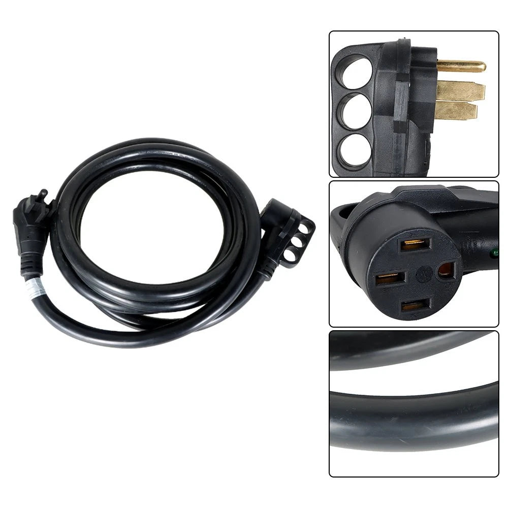 50 Amp RV Extension Power Cord for Trailer Camper (15FT, Rain Proof)