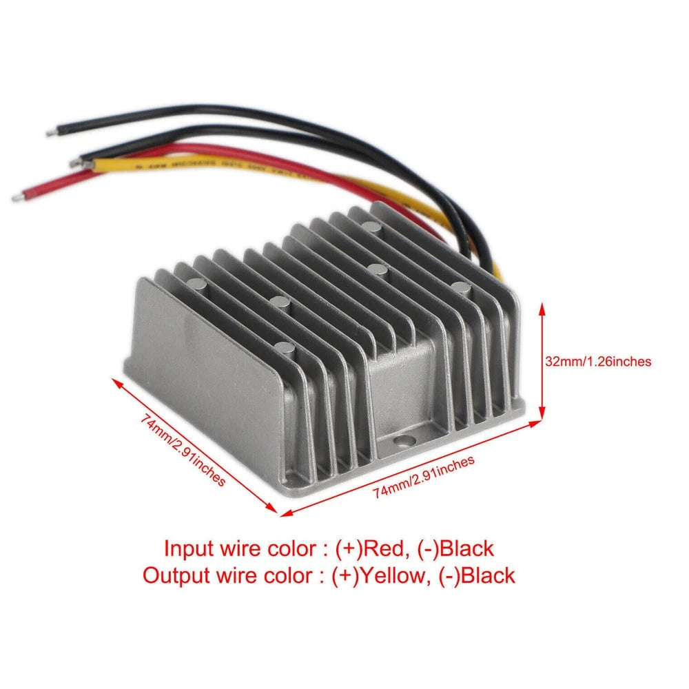 DC 12V/24V to DC 5V 15A Voltage Reducer Converter for Golf Cart