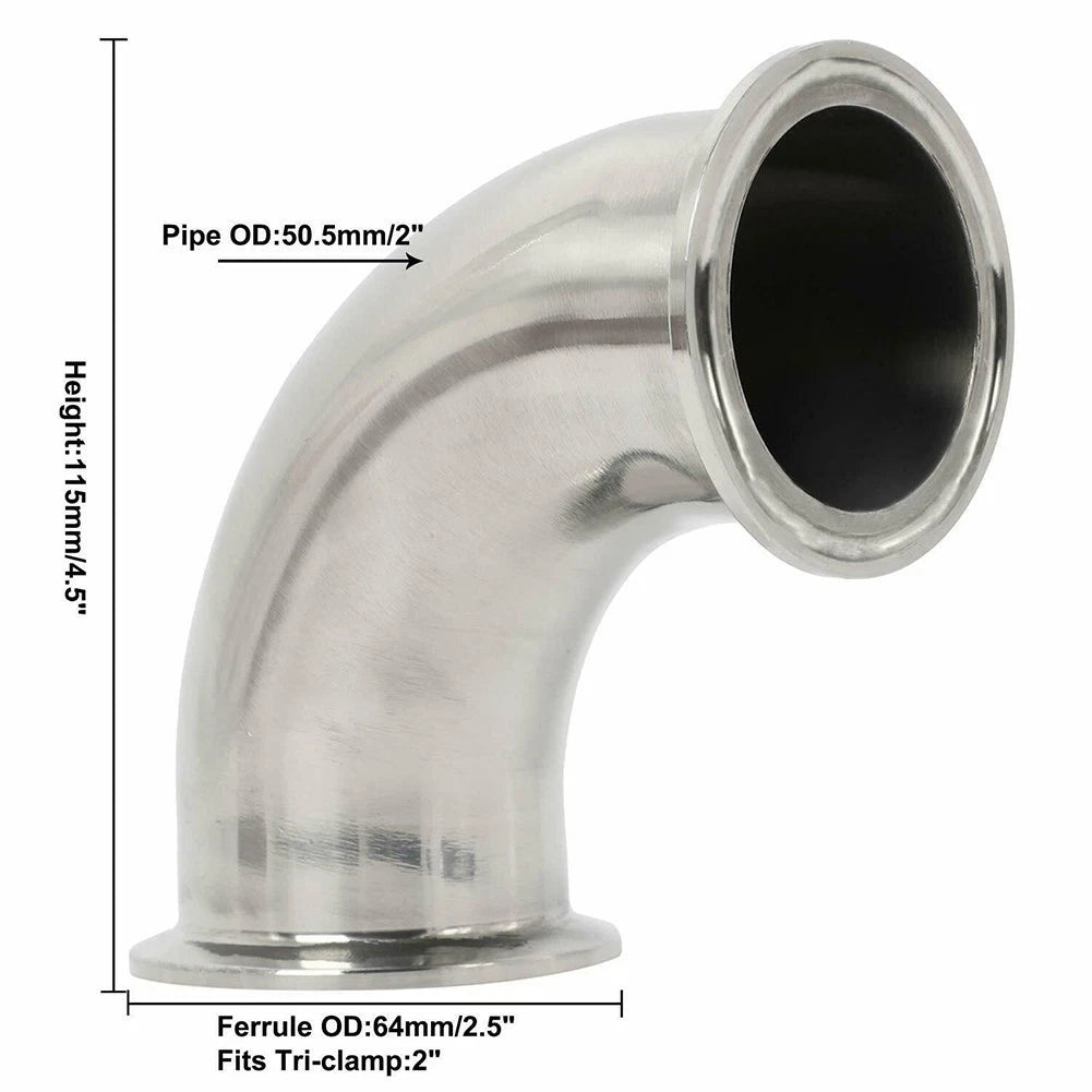Sanitary Ferrule Elbows for Food Industry Use