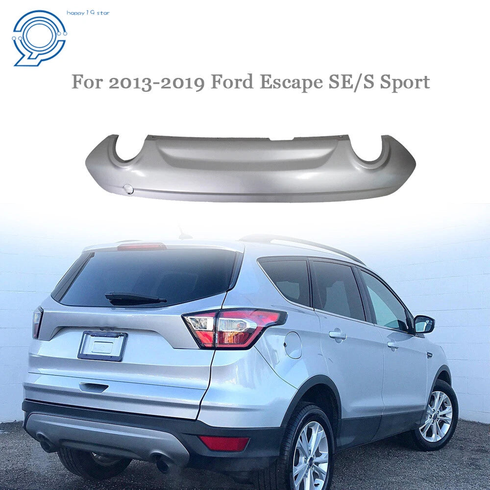 Rear Lower Bumper Cover Trim for Ford Escape SE/S Sport (2013–2019) Silver